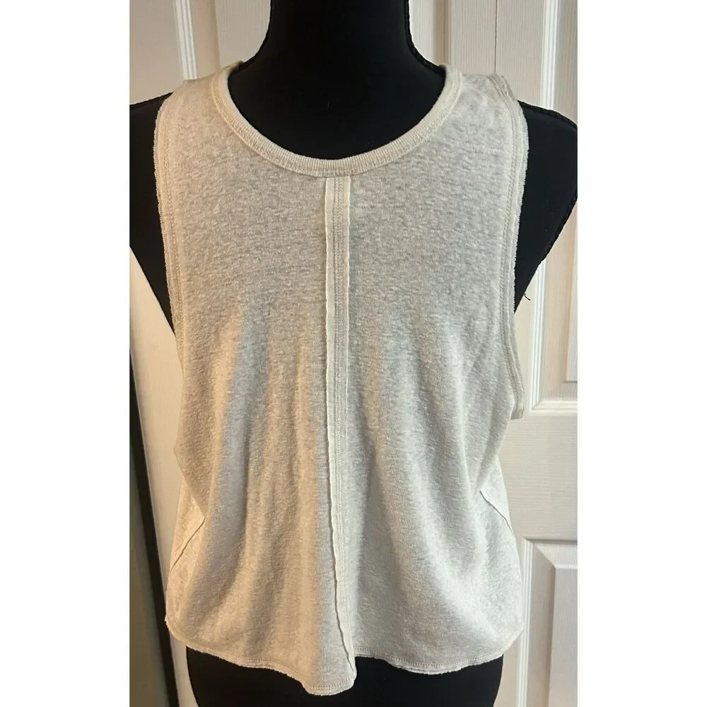 We the Free Window Cream Crochet Lace Tank Top Size Medium